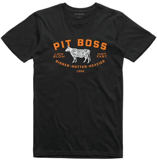 Pit Boss BBQ Grilling Master Black T-Shirt LARGE